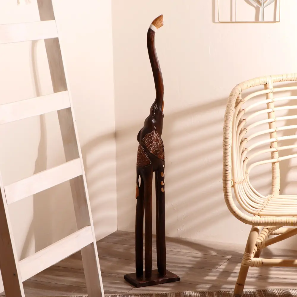 Фото 4 Сувенир интерьерный "Слон резные уши" высота 100 см Фото 4 Сувенир интерьерный "Слон резные уши" высота 100 см