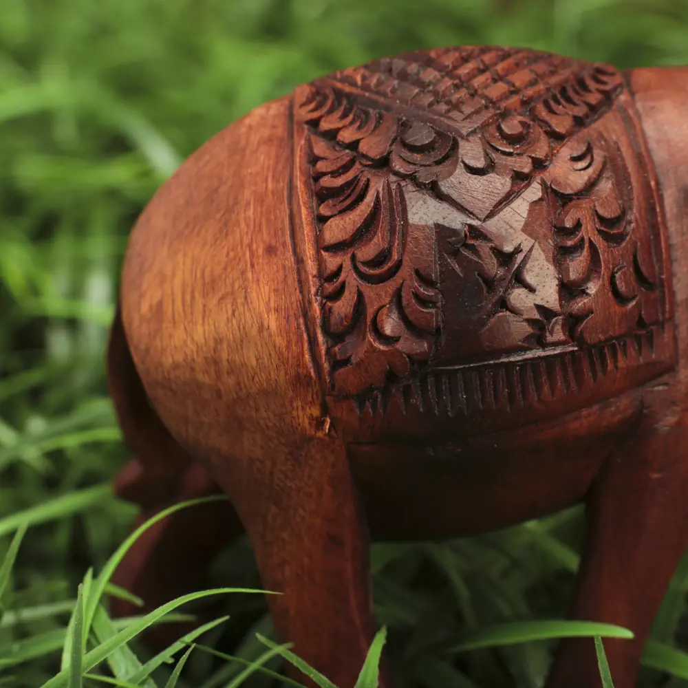 Фото 5 Сувенир интерьерный "Слон" резной коричневый цвет 10x14x6 см Фото 5 Сувенир интерьерный "Слон" резной коричневый цвет 10x14x6 см