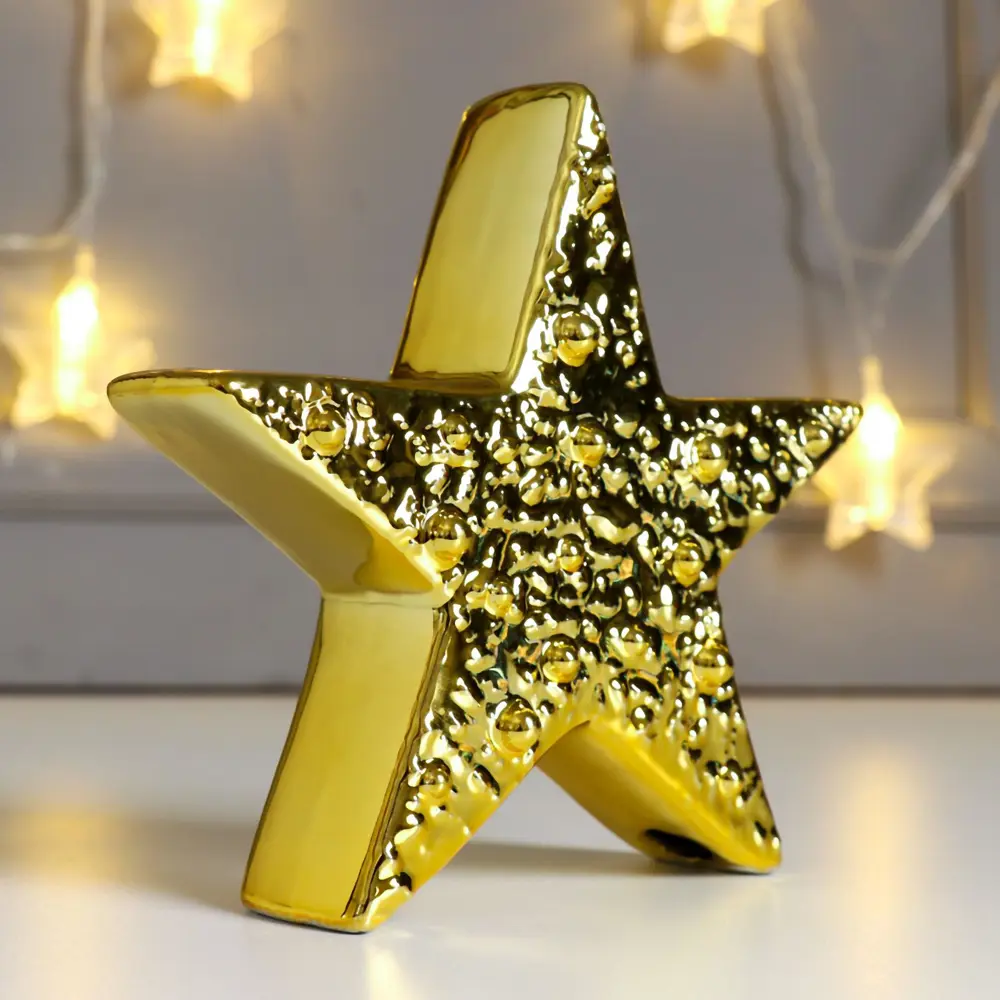 Фото 2 Сувенир интерьерный "Золотая звезда" 13.8x4.4x14.8 см