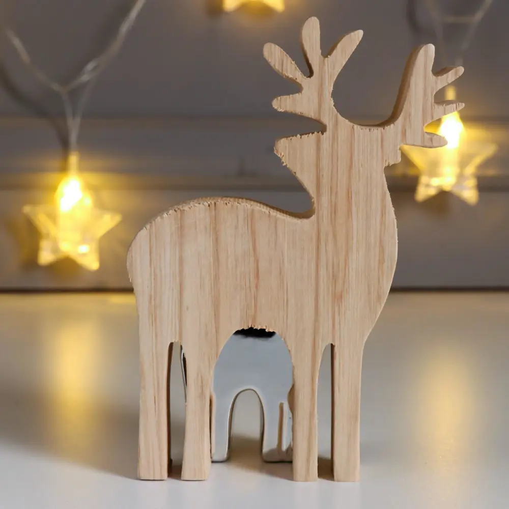 Фото 3 Сувенир интерьерный "Лосики" серебро 14.6x4.2x10.3 см