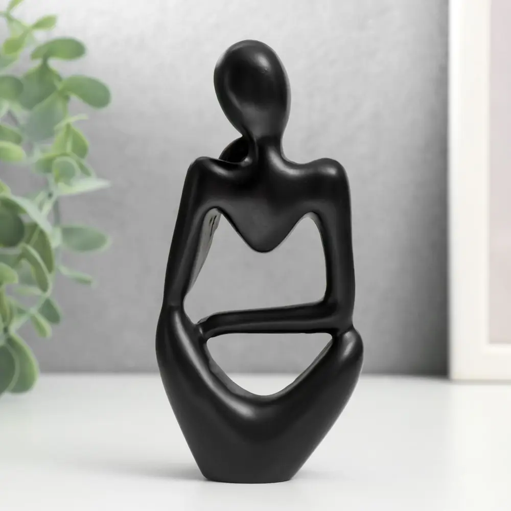 Фото 3 Сувенир интерьерный "Абстракция - задумчивость" чёрный 13x5x6 см Фото 3 Сувенир интерьерный "Абстракция - задумчивость" чёрный 13x5x6 см