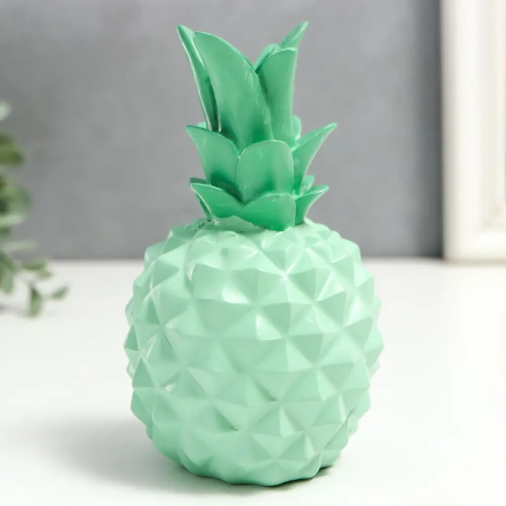 Фото Сувенир интерьерный "Ананас мята" матовый 12x7.5x7.5 см