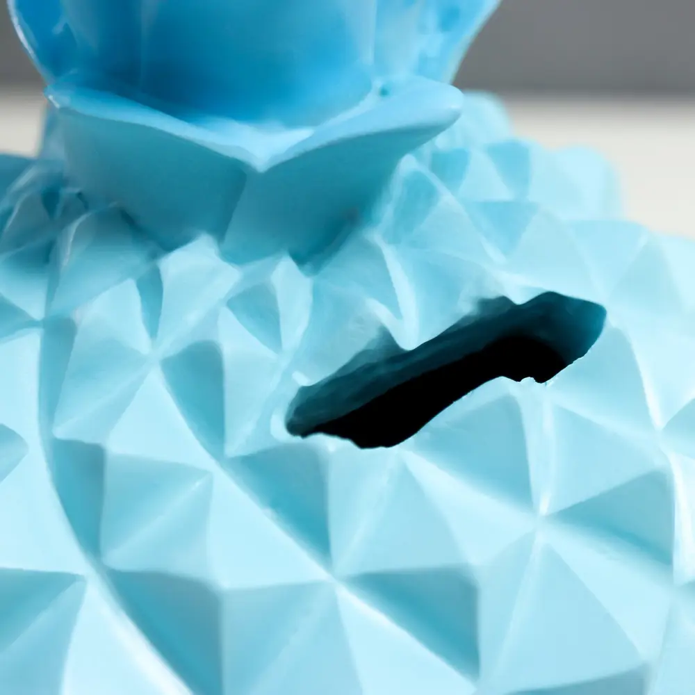 Фото 3 Сувенир интерьерный "Ананас голубой" матовый 24x14x14 см