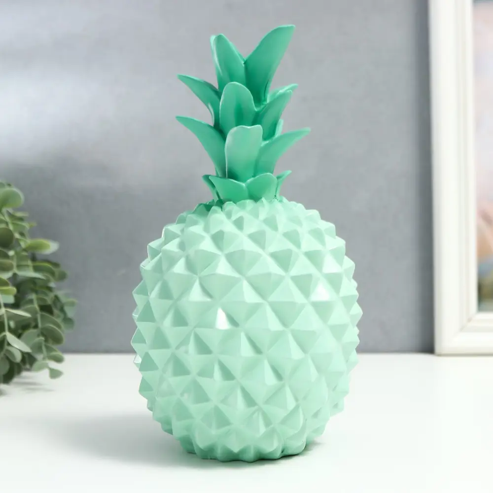 Фото Сувенир интерьерный "Ананас мята" матовый 24x14x14 см