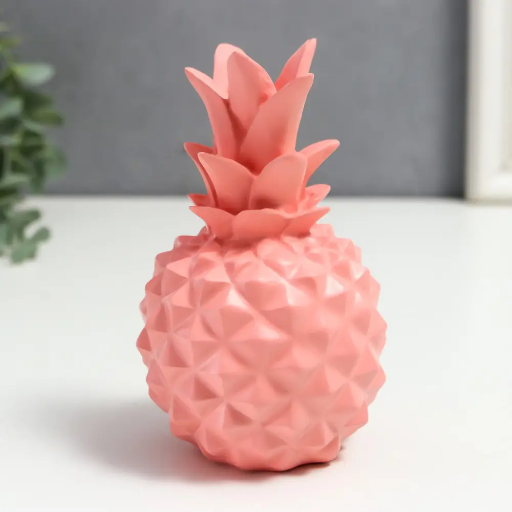 Фото Сувенир интерьерный "Ананас розовый" матовый 12x7.5x7.5 см