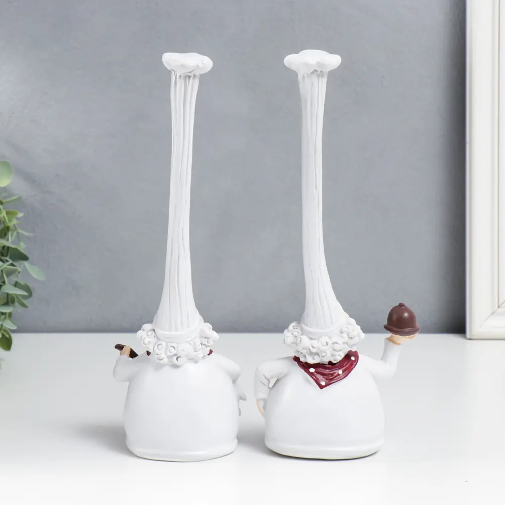 Фото 3 Сувенир интерьерный Усатые шеф-повара в длинных колпаках набор 2 шт 27x11.5 см Фото 3 Сувенир интерьерный Усатые шеф-повара в длинных колпаках набор 2 шт 27x11.5 см