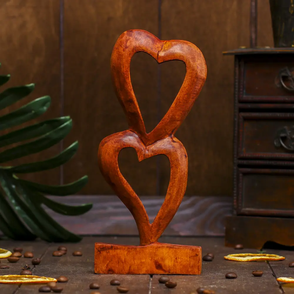 Фото 4 Сувенир интерьерный "Два сердца" коричневый цвет 20x9x3 см 1 мод. Фото 4 Сувенир интерьерный "Два сердца" коричневый цвет 20x9x3 см 1 мод.