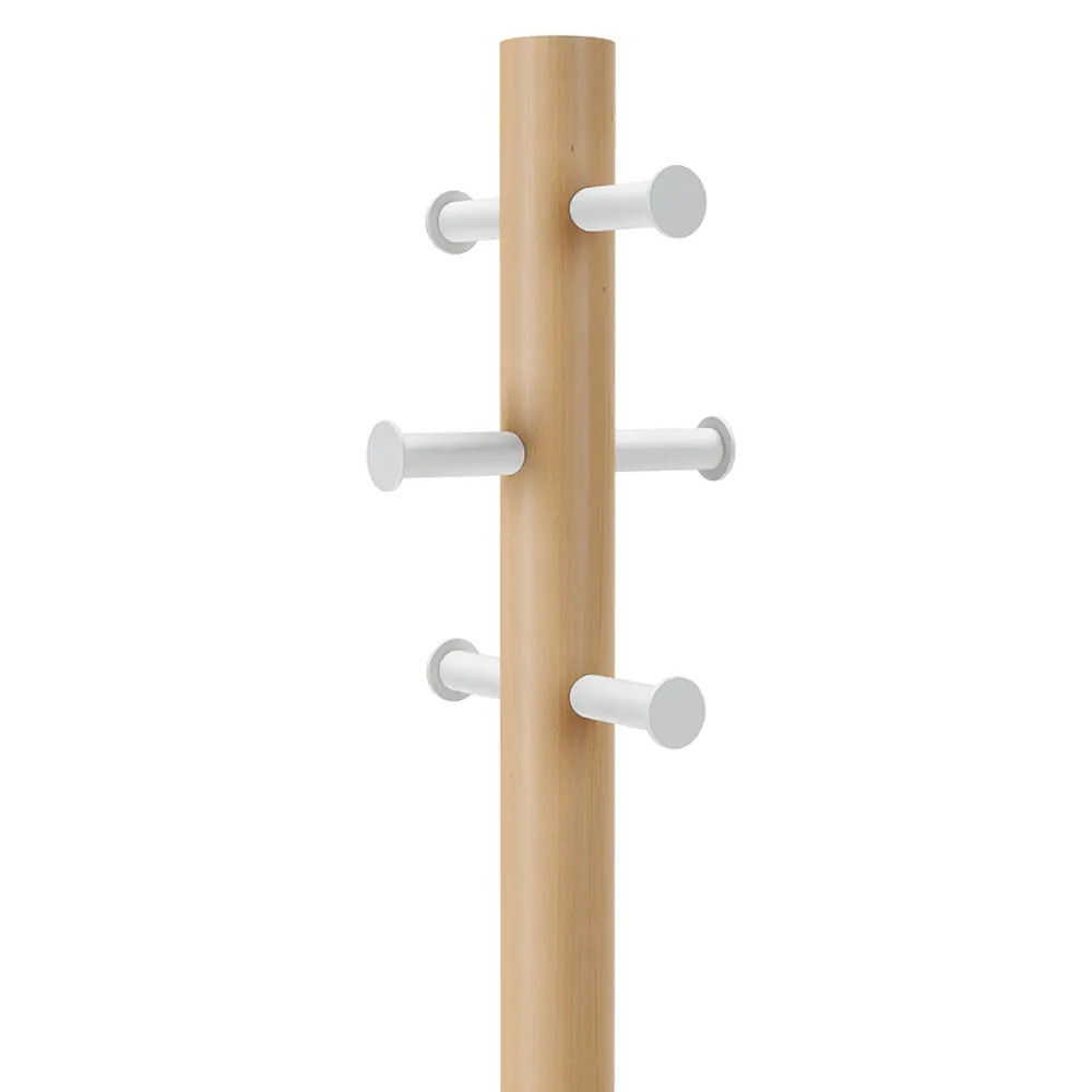 Фото 3 Напольная вешалка Umbra Pillar 45x165x40 см Дерево цвет белый Фото 3 Напольная вешалка Umbra Pillar 45x165x40 см Дерево цвет белый