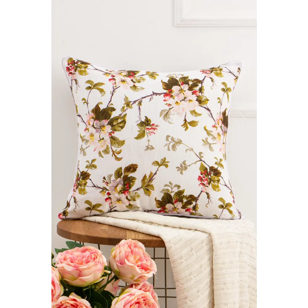 Фото Чехол на подушку Lizzy Home цвет белый 45x45см Фото Чехол на подушку Lizzy Home цвет белый 45x45см