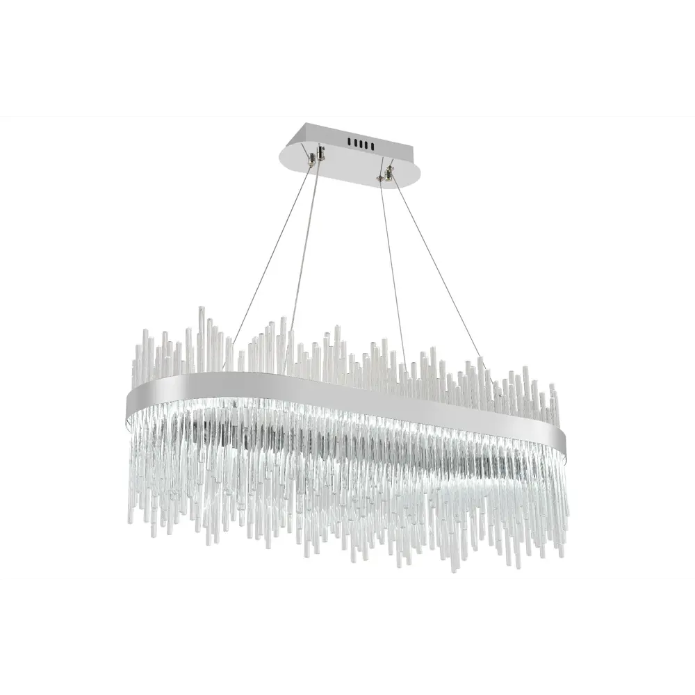 Фото 6 Люстра потолочная светодиодная Natali Kovaltseva LED LAMPS 81265 с пультом управления, 20 м², смена от теплого белого до холодного белого, цвет хром Фото 6 Люстра потолочная светодиодная Natali Kovaltseva LED LAMPS 81265 с пультом управления, 20 м², смена от теплого белого до холодного белого, цвет хром