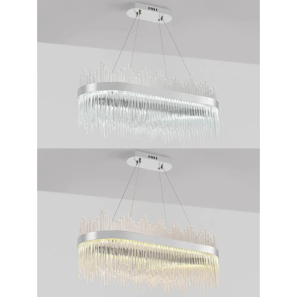 Фото 2 Люстра потолочная светодиодная Natali Kovaltseva LED LAMPS 81265 с пультом управления, 20 м², смена от теплого белого до холодного белого, цвет хром Фото 2 Люстра потолочная светодиодная Natali Kovaltseva LED LAMPS 81265 с пультом управления, 20 м², смена от теплого белого до холодного белого, цвет хром