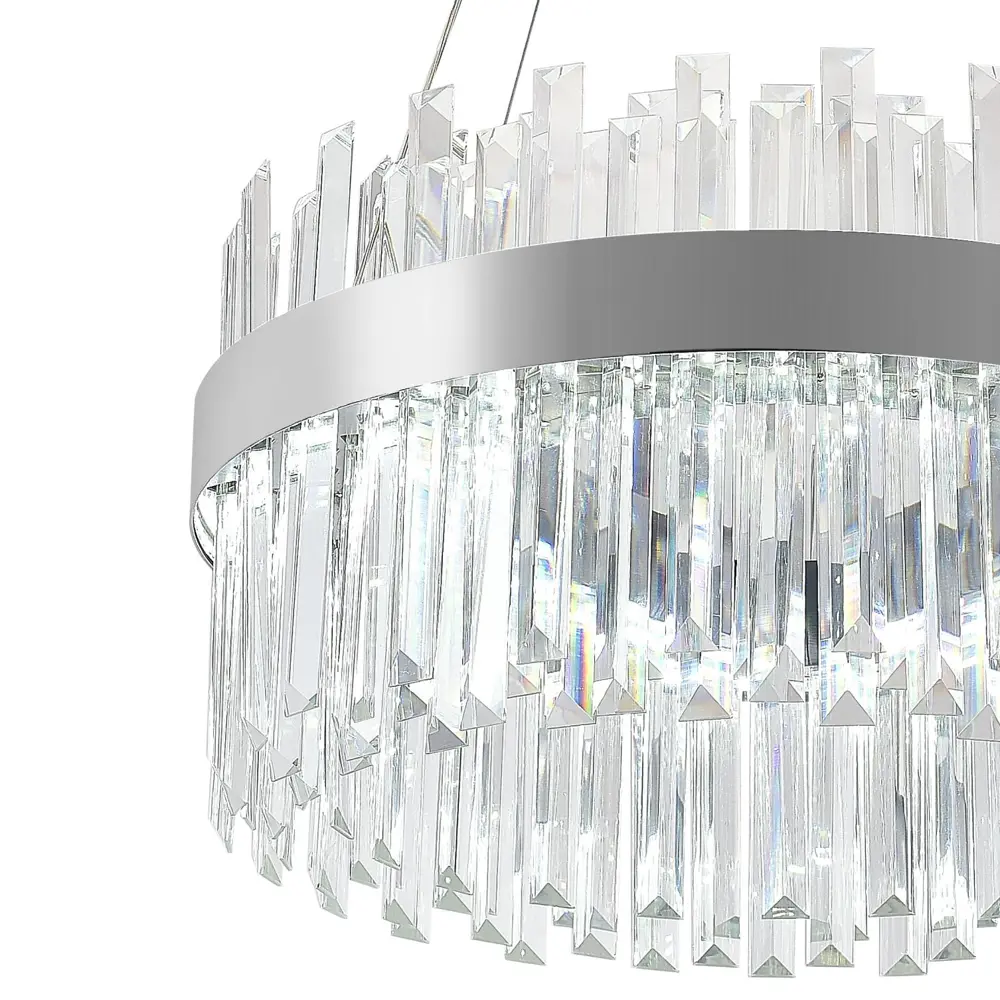 Фото 5 Люстра потолочная светодиодная Natali Kovaltseva LED LAMPS 81271 с пультом управления, 18 м², смена от теплого белого до холодного белого, цвет хром Фото 5 Люстра потолочная светодиодная Natali Kovaltseva LED LAMPS 81271 с пультом управления, 18 м², смена от теплого белого до холодного белого, цвет хром