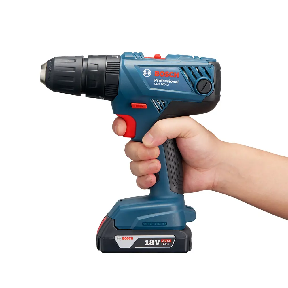 Фото 7 Дрель-шуруповерт аккумуляторная ударная Bosch GSB 180 Li 06019F8323, 18 В Li-Ion 2x2 Ач Фото 7 Дрель-шуруповерт аккумуляторная ударная Bosch GSB 180 Li 06019F8323, 18 В Li-Ion 2x2 Ач