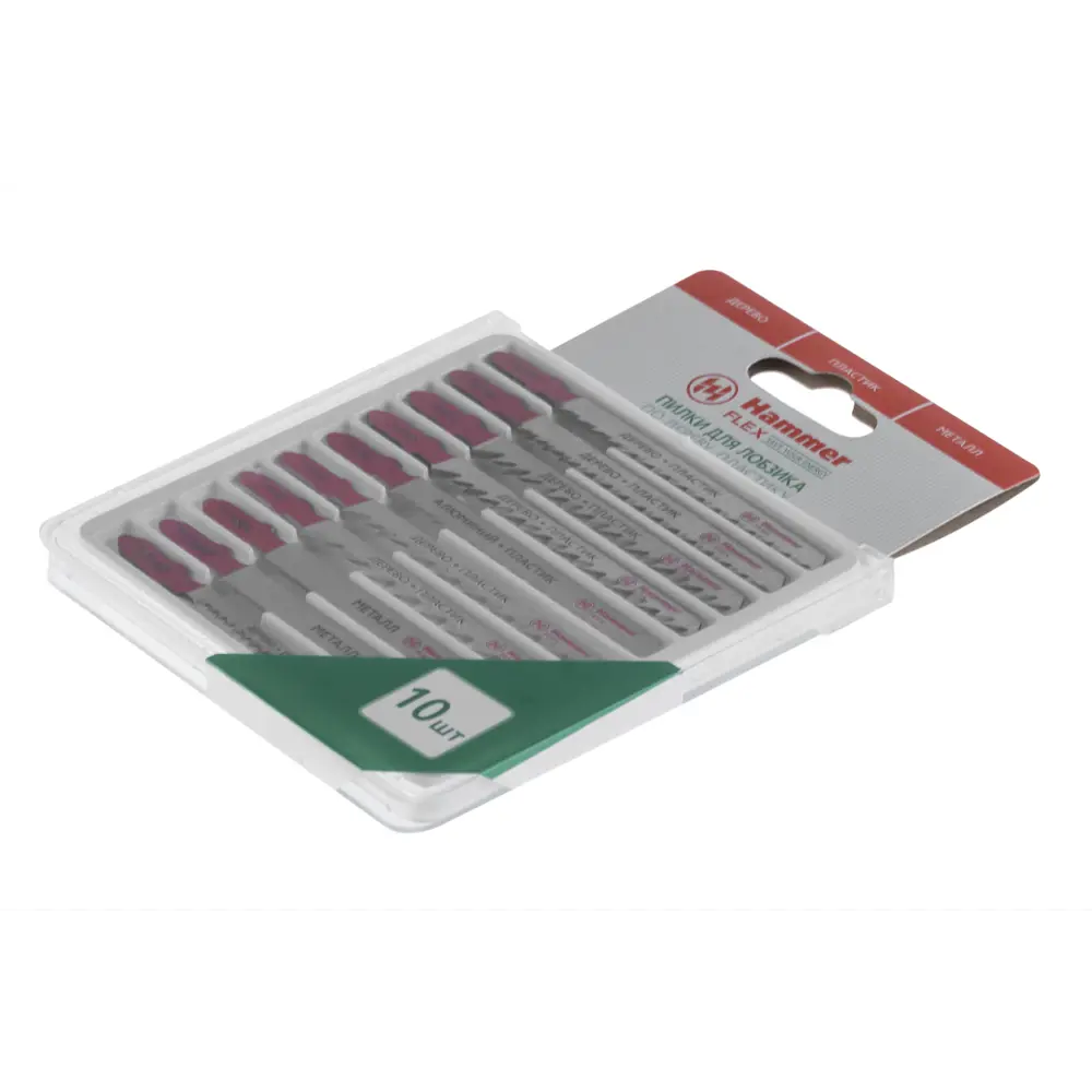 Фото 3 Набор пилок для лобзика Hammer Flex 204-905 204-905, 10 шт Фото 3 Набор пилок для лобзика Hammer Flex 204-905 204-905, 10 шт