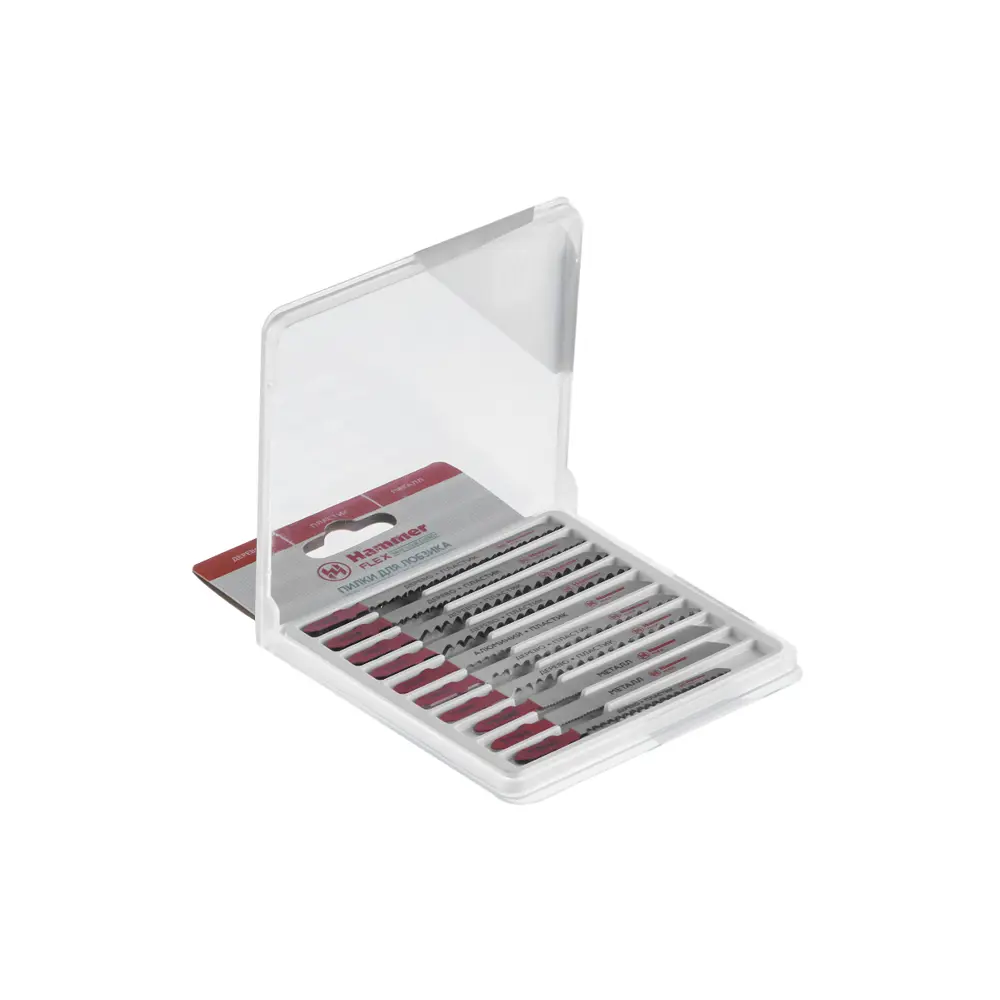 Фото 4 Набор пилок для лобзика Hammer Flex 204-905 204-905, 10 шт Фото 4 Набор пилок для лобзика Hammer Flex 204-905 204-905, 10 шт