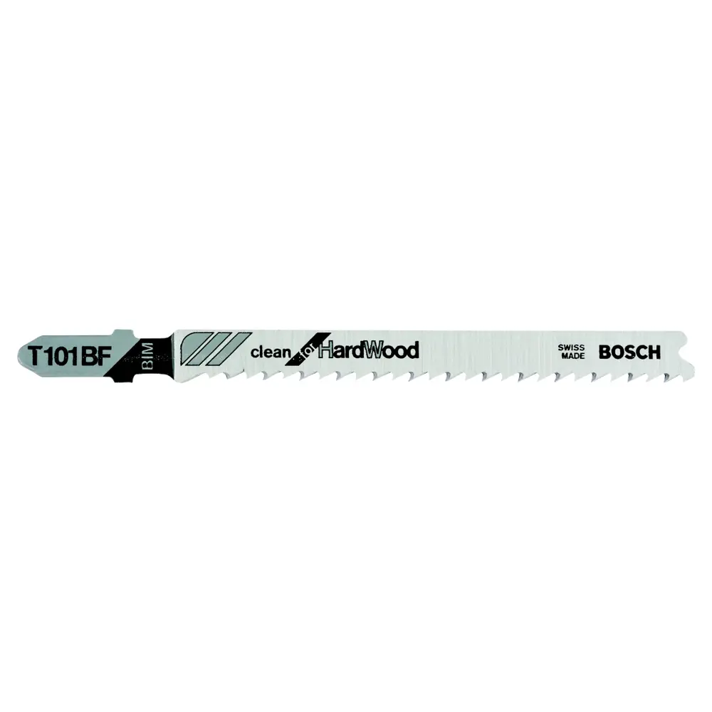 Фото Пилка для лобзика по дереву Bosch T101BF 2608634234, чистый рез, 5 шт Фото Пилка для лобзика по дереву Bosch T101BF 2608634234, чистый рез, 5 шт