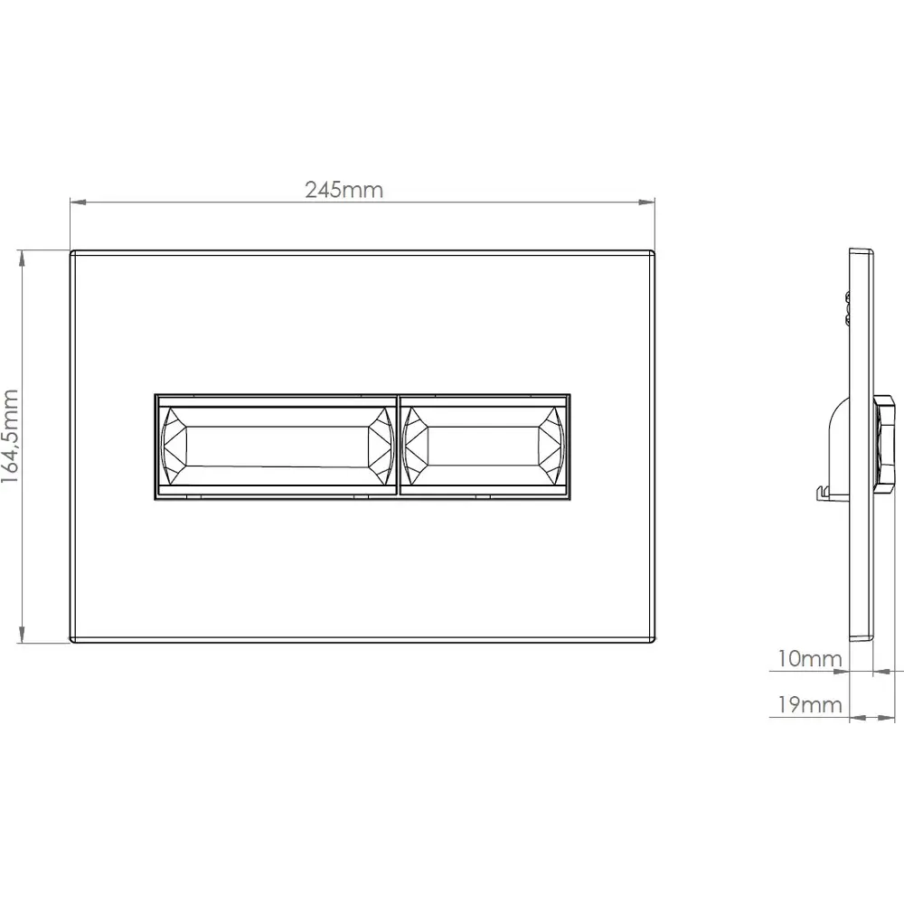 Фото 2 Панель смыва Diwo 573599 цвет серый Фото 2 Панель смыва Diwo 573599 цвет серый