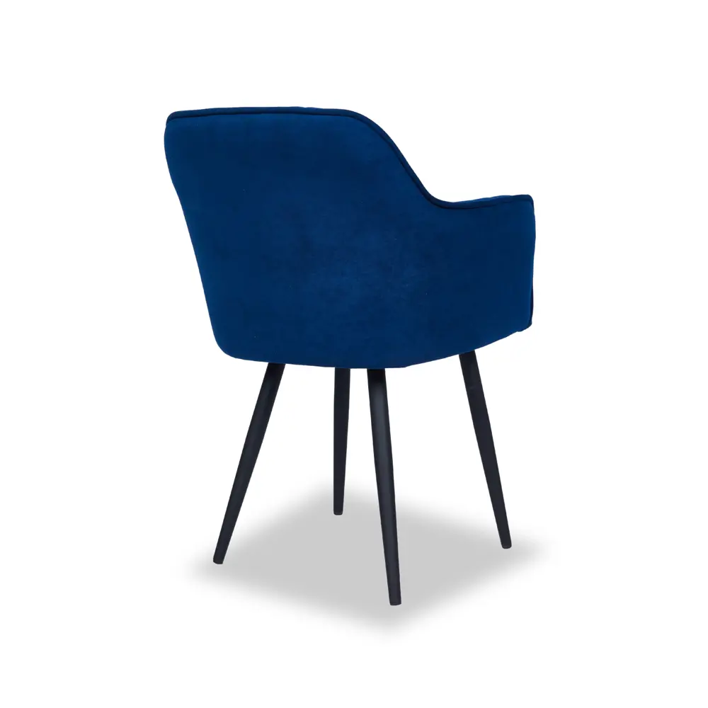 Фото 4 Стул Тюльпан 86x55x58 см велюр цвет синий Фото 4 Стул Тюльпан 86x55x58 см велюр цвет синий