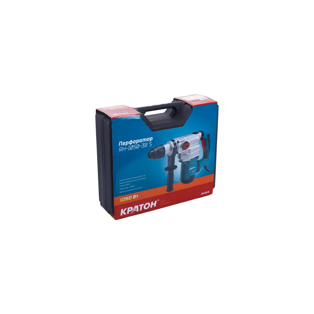 Фото 6 Перфоратор сетевой SDS Max Кратон RH-1050-38S 3 07 02 002, 1050 Вт, 10 Дж Фото 6 Перфоратор сетевой SDS Max Кратон RH-1050-38S 3 07 02 002, 1050 Вт, 10 Дж