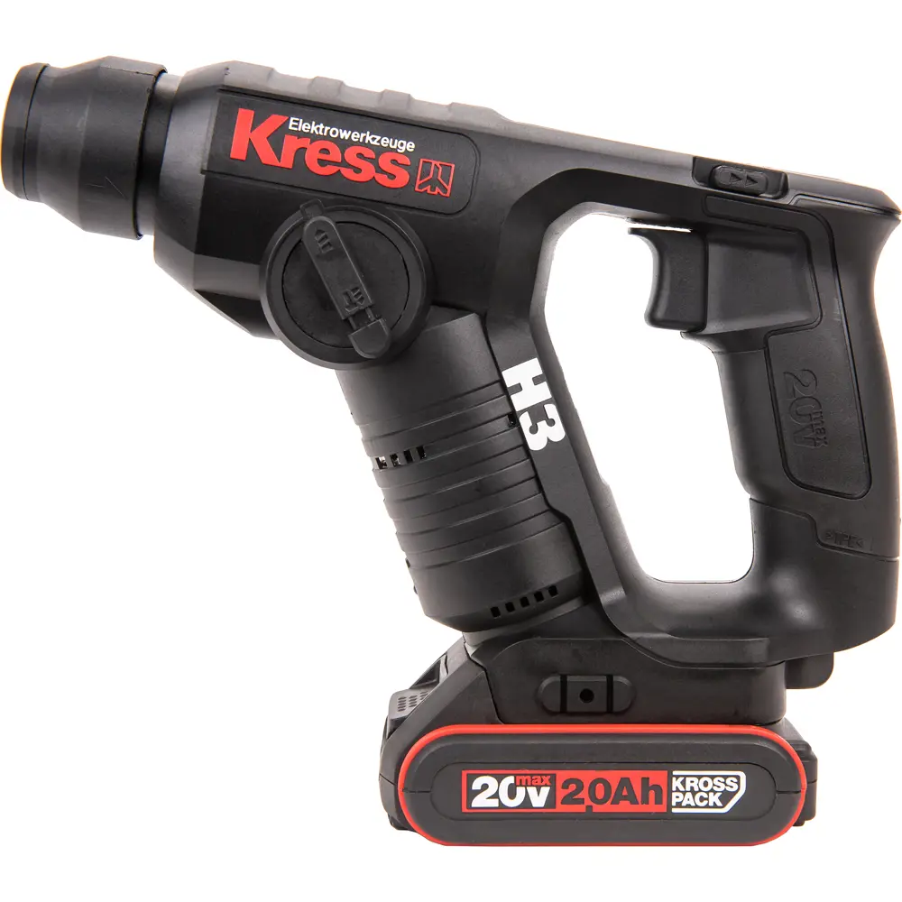 Фото Перфоратор аккумуляторный Kress H3 KU381 SDS-Plus 20В 2х2.0Ач Li-Ion Фото Перфоратор аккумуляторный Kress H3 KU381 SDS-Plus 20В 2х2.0Ач Li-Ion