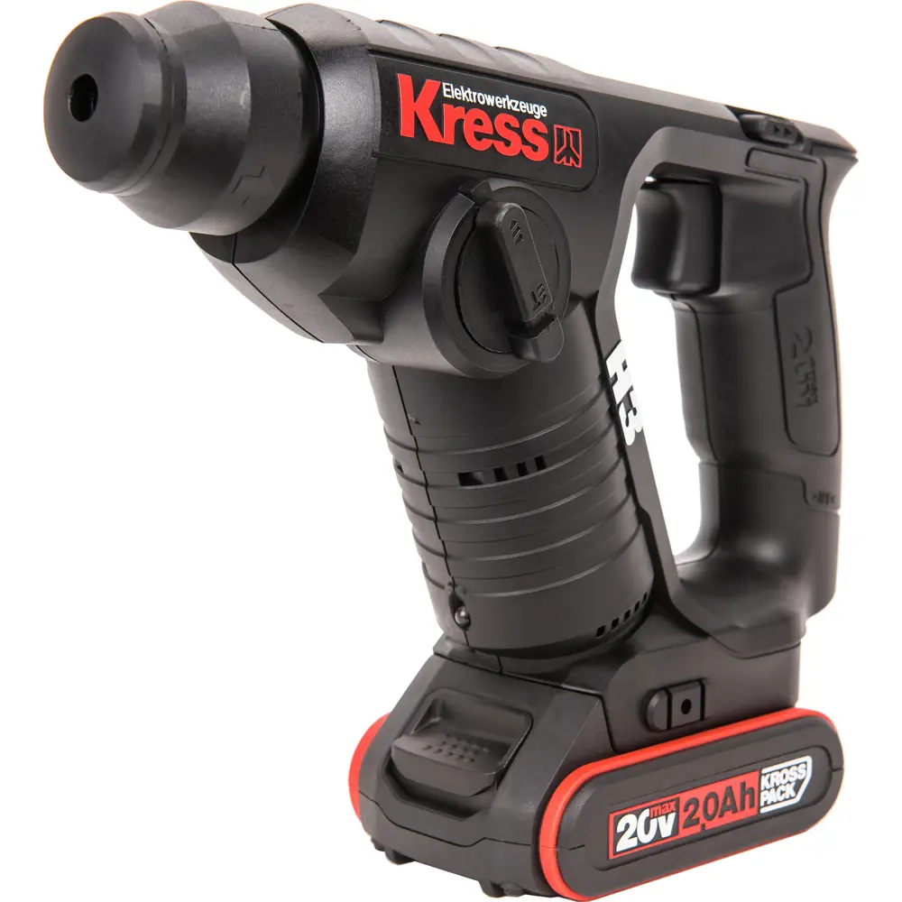 Фото 2 Перфоратор аккумуляторный Kress H3 KU381 SDS-Plus 20В 2х2.0Ач Li-Ion Фото 2 Перфоратор аккумуляторный Kress H3 KU381 SDS-Plus 20В 2х2.0Ач Li-Ion
