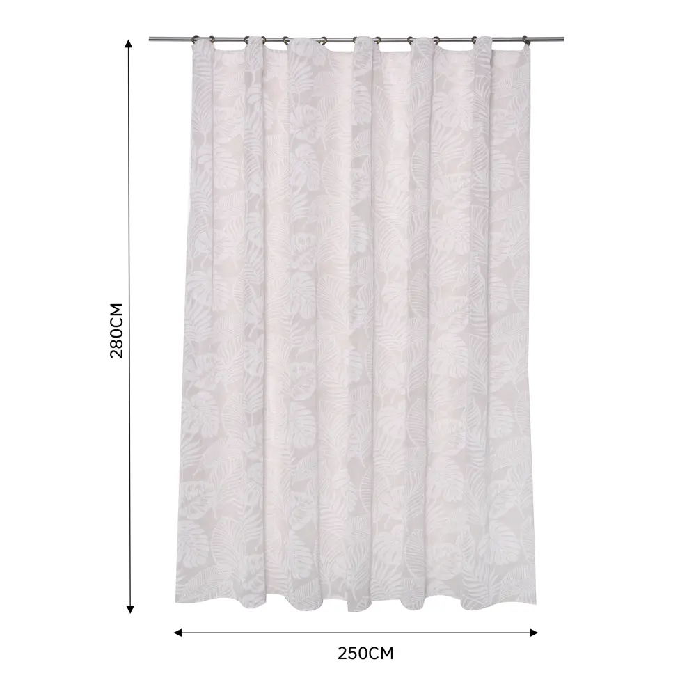 Фото 3 Тюль на ленте Inspire Perce 250x280 см цвет бежевый Фото 3 Тюль на ленте Inspire Perce 250x280 см цвет бежевый