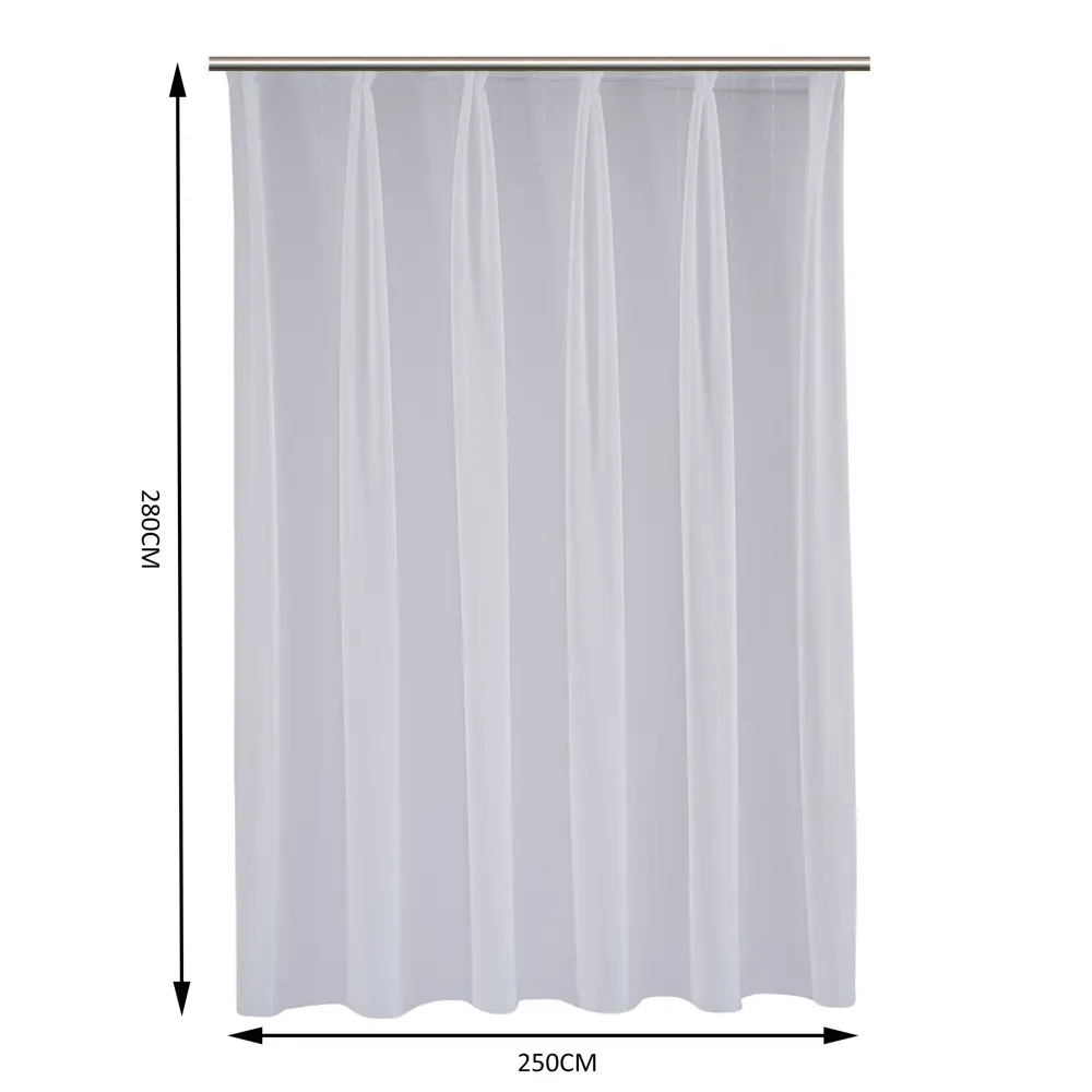Фото 3 Тюль на ленте Inspire Willers 250x280 см цвет белый Фото 3 Тюль на ленте Inspire Willers 250x280 см цвет белый