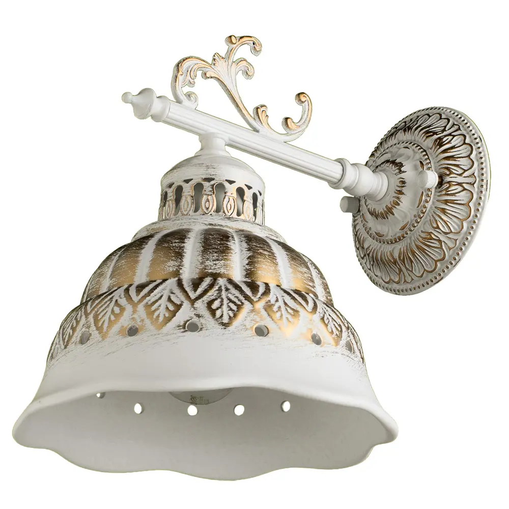 Фото Настенный светильник ARTE LAMP A2814AP-1WG CHIESA цвет белый Фото Настенный светильник ARTE LAMP A2814AP-1WG CHIESA цвет белый