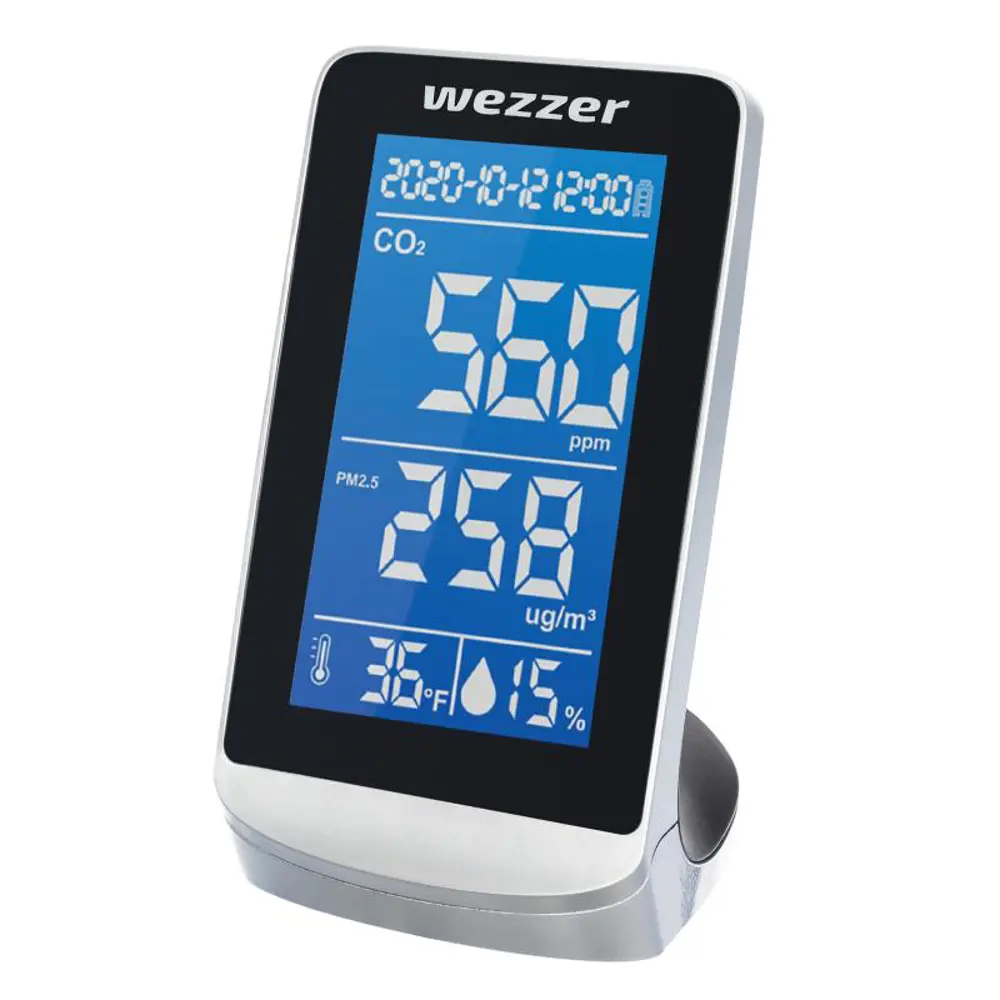 Фото Монитор качества воздуха Levenhuk Wezzer Air PRO DM40 цвет черный/белый Фото Монитор качества воздуха Levenhuk Wezzer Air PRO DM40 цвет черный/белый