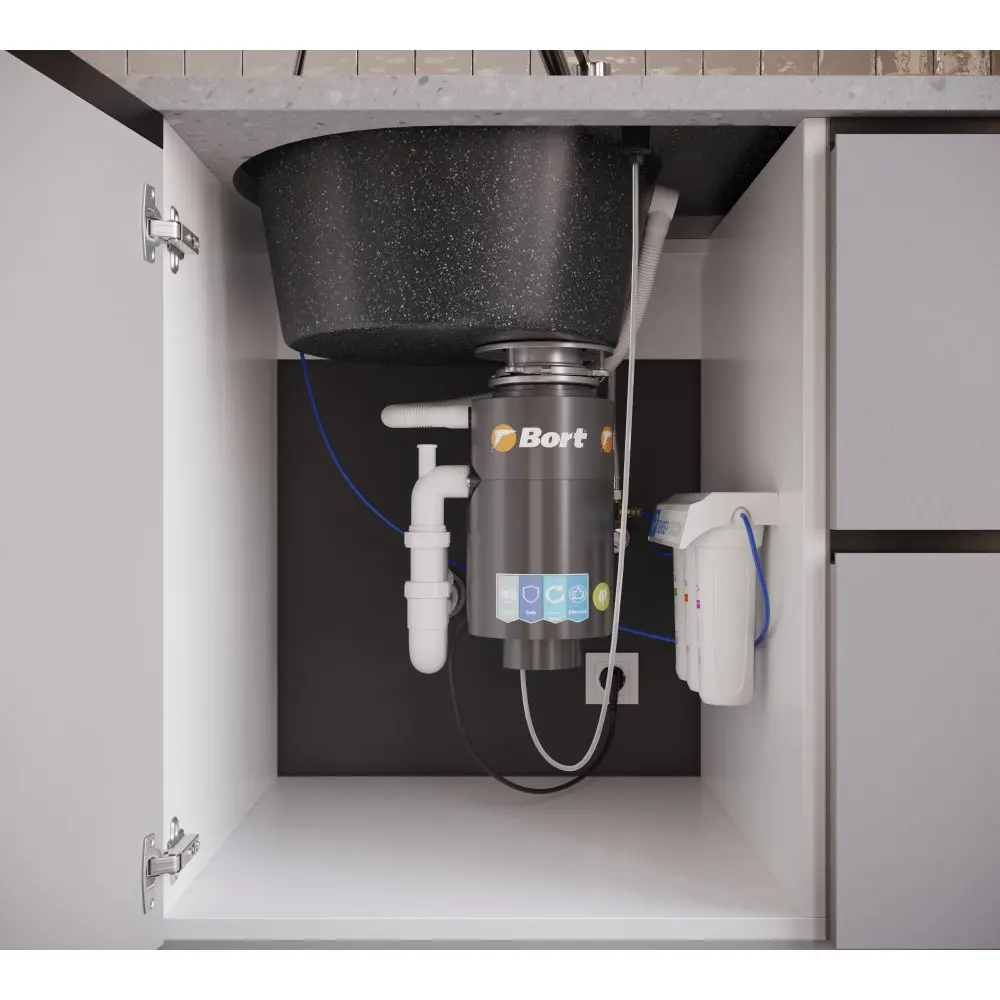 Фото 7 Врезная мойка Domaci Бьелла DMC-18L 77x50x19.50 см искусственный камень цвет черный