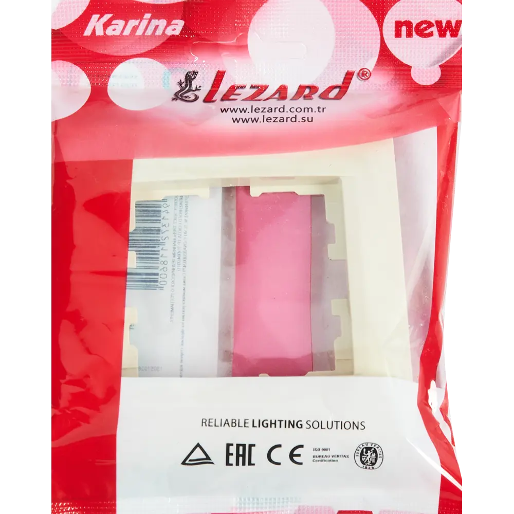 Фото 4 Рамка для розеток и выключателей Lezard Karina 1 пост горизонтальная цвет кремовый Фото 4 Рамка для розеток и выключателей Lezard Karina 1 пост горизонтальная цвет кремовый