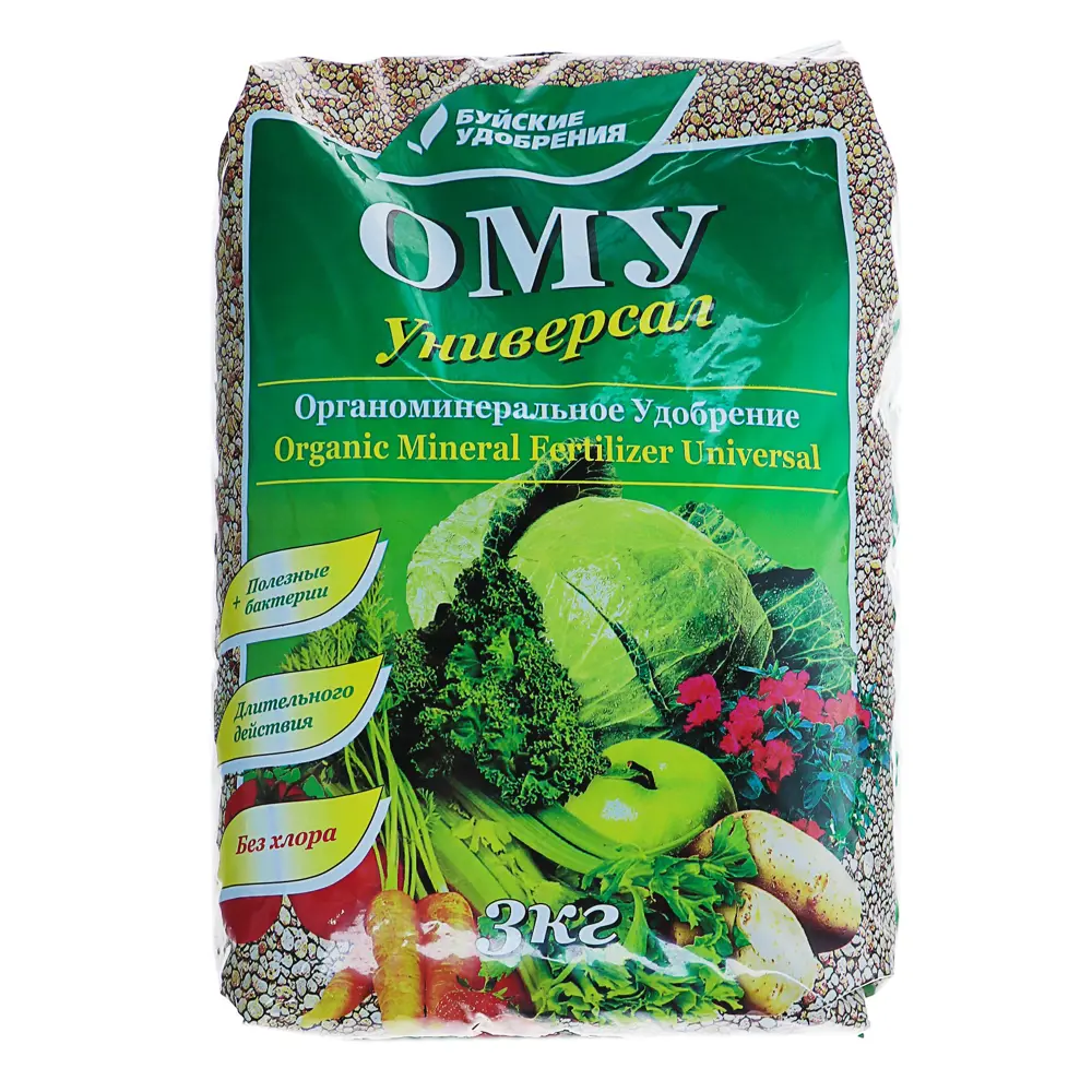 Фото Удобрение органоминеральное Буйские удобрения Универсал 3 кг Фото Удобрение органоминеральное Буйские удобрения Универсал 3 кг