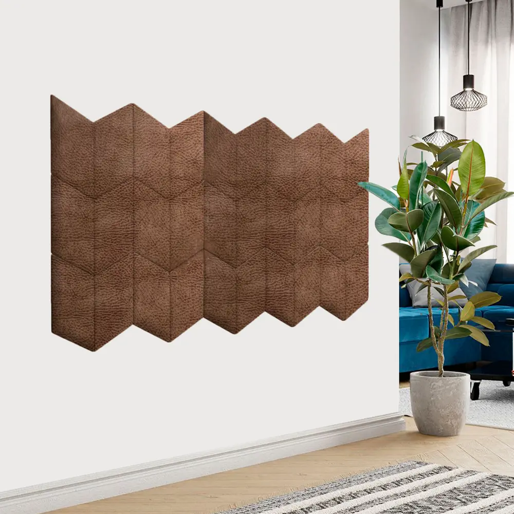 Фото Комплект мягких панелей Tartilla параллелограмм эко кожа цвет мокко 450х300х29мм 2шт Фото Комплект мягких панелей Tartilla параллелограмм эко кожа цвет мокко 450х300х29мм 2шт