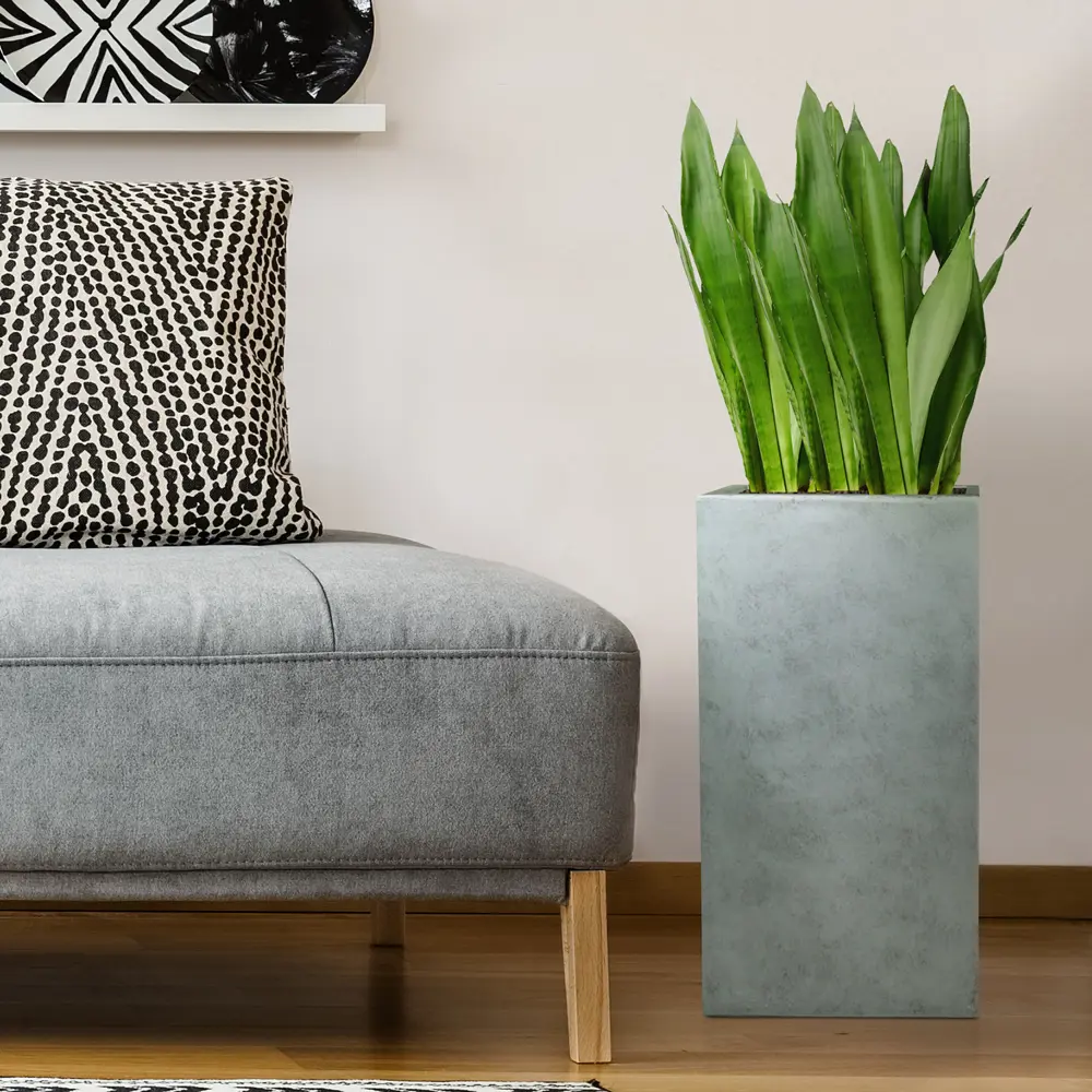 Фото 6 Напольное кашпо для цветов Idealist Lite Крисмас серебряное 23x23x45 см 23.8 л Фото 6 Напольное кашпо для цветов Idealist Lite Крисмас серебряное 23x23x45 см 23.8 л
