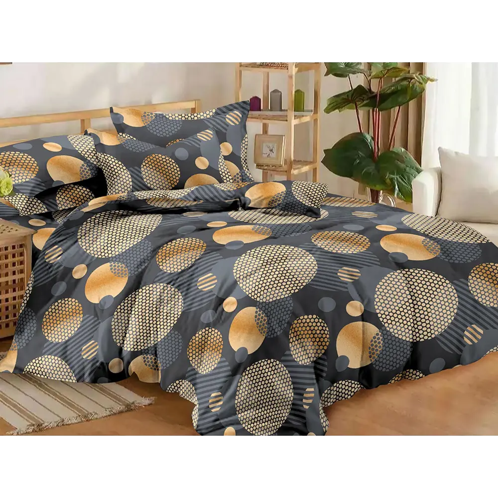 Фото Комплект постельного белья Эльф Домовита 1182-Мистер Оливер жел, двуспальный, бязь, разноцветный