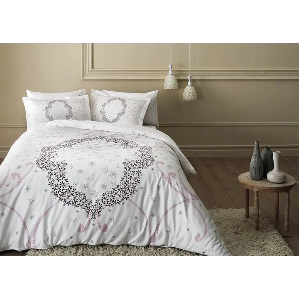 Фото Комплект постельного белья Tac tntc157/157, евро, сатин, цвет фиолетовый