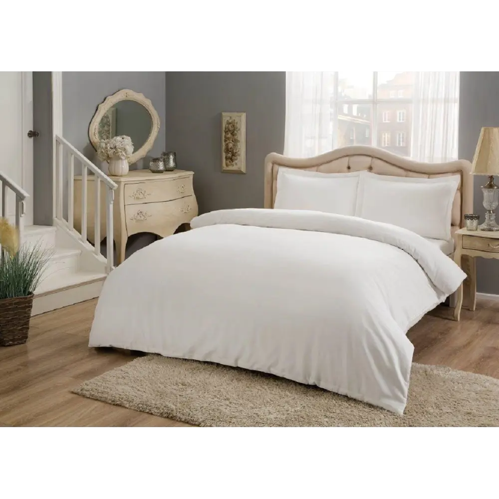 Фото Комплект постельного белья Tac tntc142/белый, евро, сатин, цвет белый
