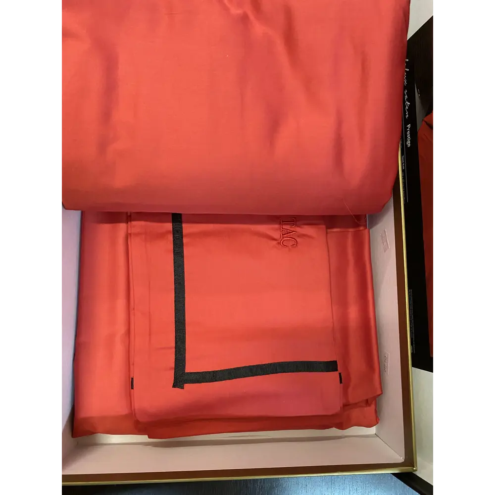 Фото 5 Комплект постельного белья Tac tntc209/209, евро, сатин, цвет красный