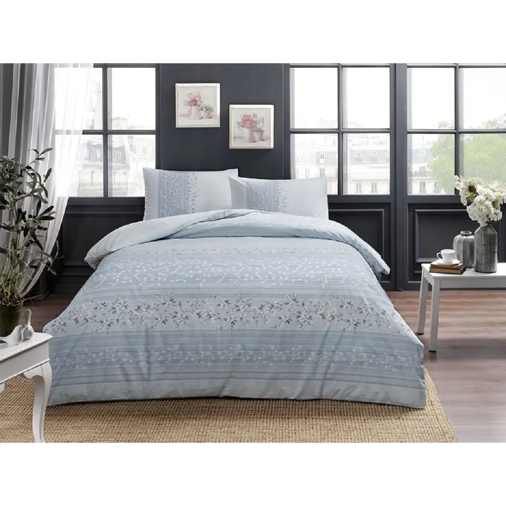 Фото Комплект постельного белья Tac tntc290-1/290-1, евро, ранфорс, цвет синий Фото Комплект постельного белья Tac tntc290-1/290-1, евро, ранфорс, цвет синий