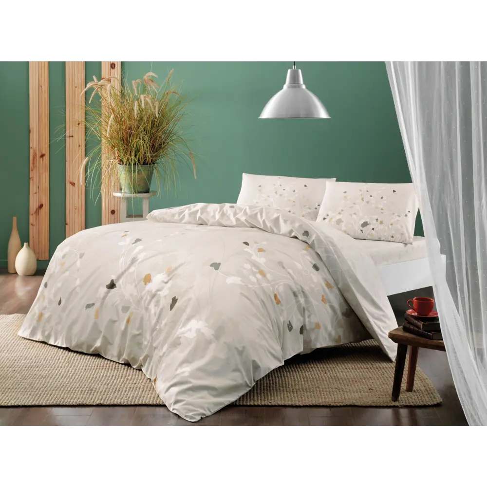 Фото Комплект постельного белья Tac tntc368/368, полутораспальный, ранфорс, цвет бежевый