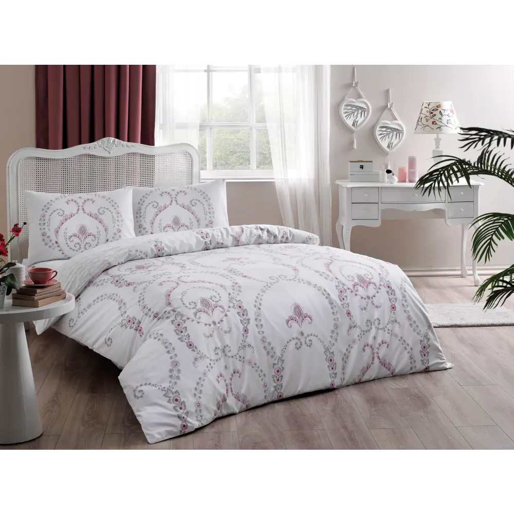 Фото Комплект постельного белья Tac tntc370-2/370-2, евро, ранфорс, цвет белый Фото Комплект постельного белья Tac tntc370-2/370-2, евро, ранфорс, цвет белый