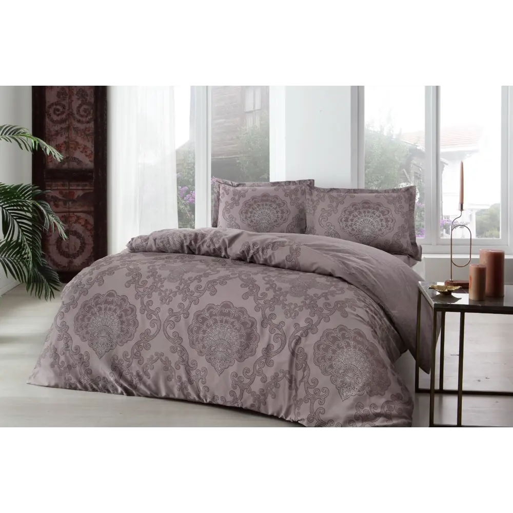 Фото Комплект постельного белья Tac tntc721/721, евро, сатин, цвет фиолетовый Фото Комплект постельного белья Tac tntc721/721, евро, сатин, цвет фиолетовый