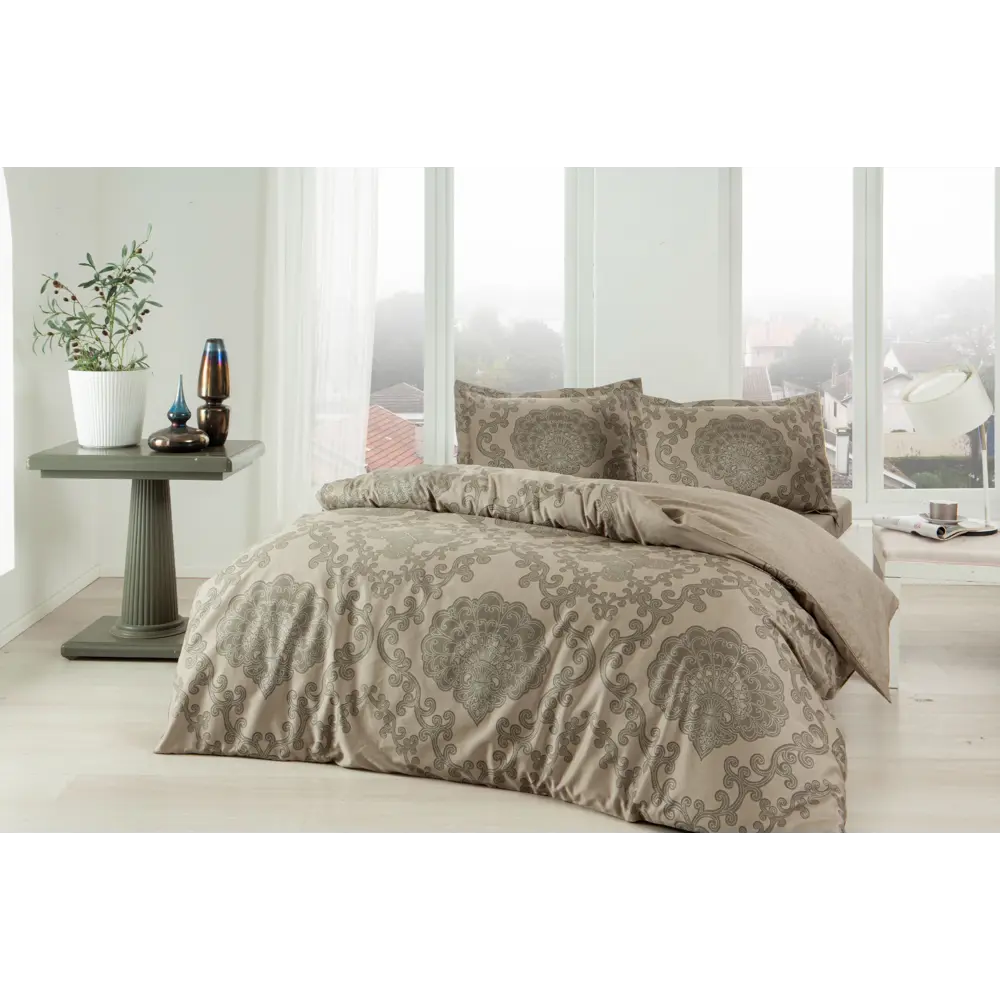 Фото Комплект постельного белья Tac tntc722/722, евро, сатин, цвет зеленый