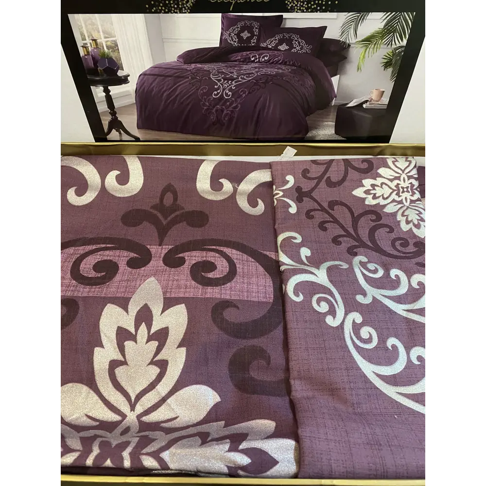 Фото 2 Комплект постельного белья Tac tntc732/732, евро, сатин, цвет фиолетовый