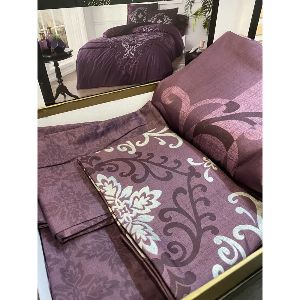 Фото 4 Комплект постельного белья Tac tntc732/732, евро, сатин, цвет фиолетовый