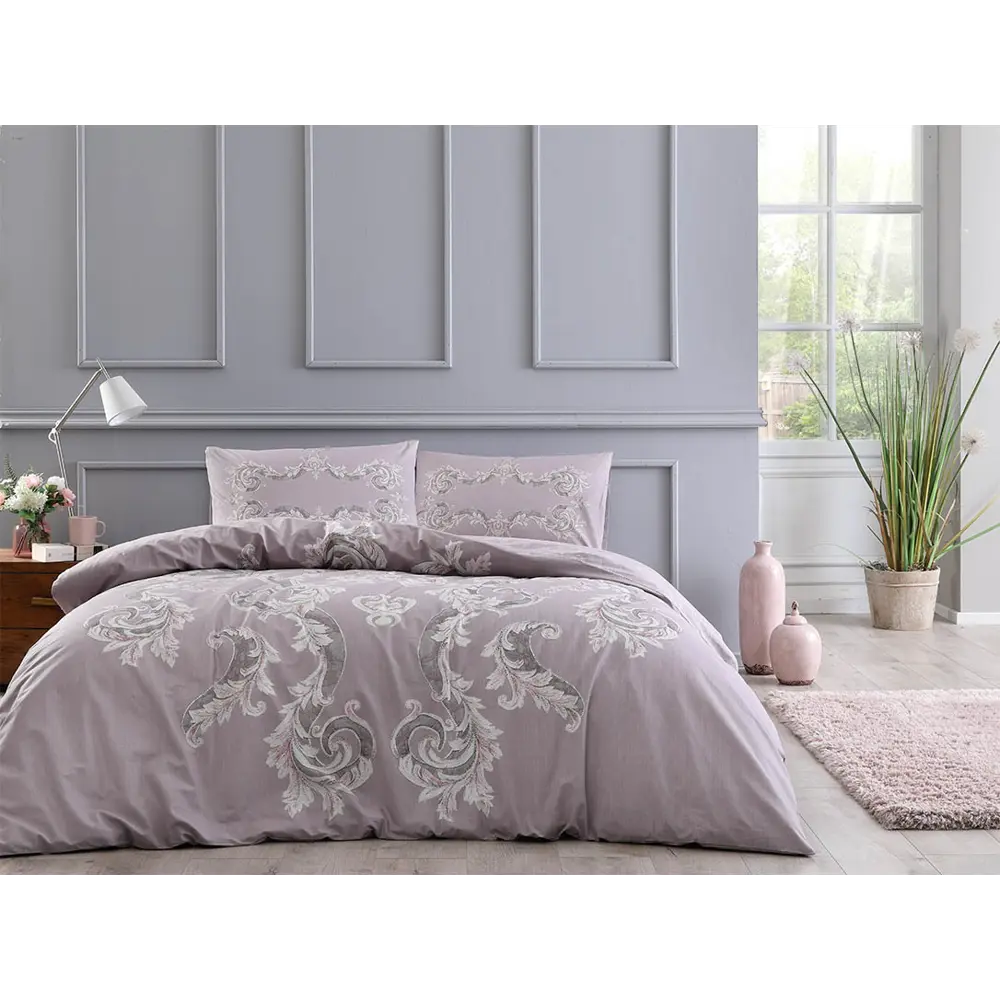 Фото Комплект постельного белья Tac tntc988/988лиловый, евро, ранфорс, цвет фиолетовый Фото Комплект постельного белья Tac tntc988/988лиловый, евро, ранфорс, цвет фиолетовый