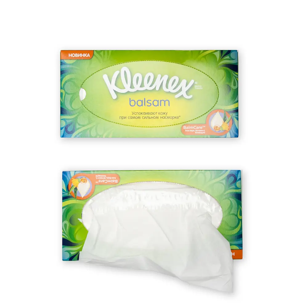 Фото Салфетки Kleenex Balsam 72 шт Фото Салфетки Kleenex Balsam 72 шт