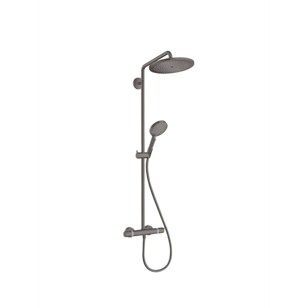 Фото Душевая стойка Hansgrohe 26891340 Croma Select S 3 режима цвет черный со смесителем