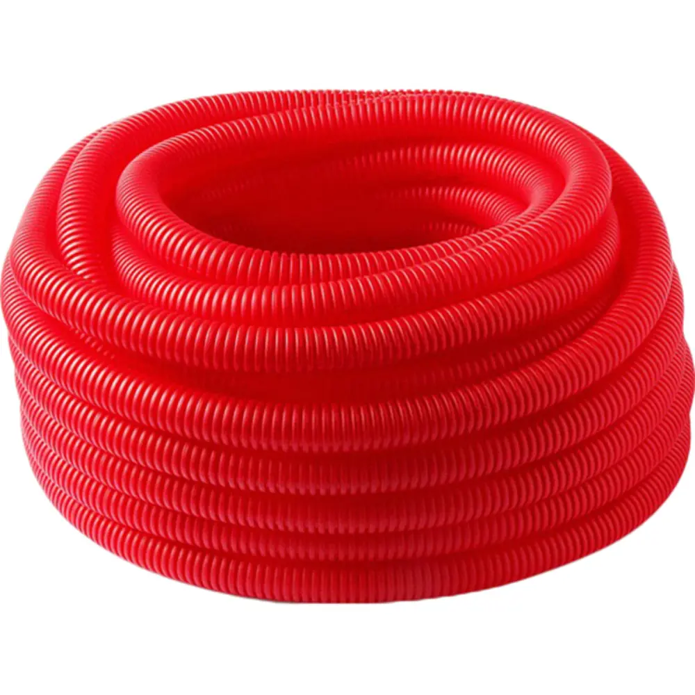 Фото Труба защитная гофрированная Pro Aqua Flexi Guard для труб 20 мм 50 м красная Фото Труба защитная гофрированная Pro Aqua Flexi Guard для труб 20 мм 50 м красная