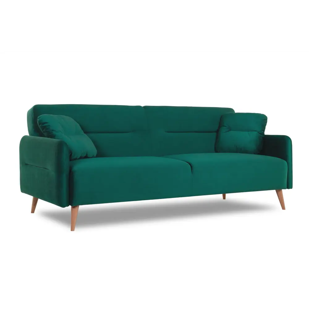 Фото 3 Диван Finsoffa Hygge 206x86x90 см велюр цвет зеленый Фото 3 Диван Finsoffa Hygge 206x86x90 см велюр цвет зеленый